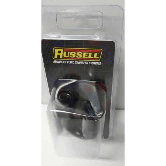 Russell 6AN 180 Degree Female SAE Quick-Disconnect x 3/8" Tube Size Black Finish - Picture 7 of 10